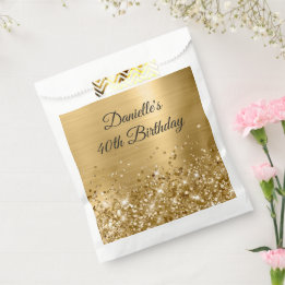 Glittery Gold Foil 40:e födelsedagen