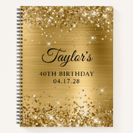 Glittery Gold Foil 40:e födelsedagen