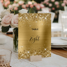 Glittery Gold Foil Bröllop