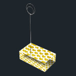 Glittery Golden Heart Mönster Bröllop födelsedag Bordskorthållare<br><div class="desc">Designad med guldglittrande mönster i fast vit bakgrund!</div>