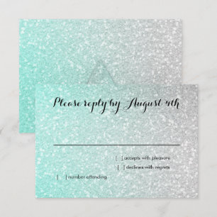 Glittery Gradient OSA Aqua Kort