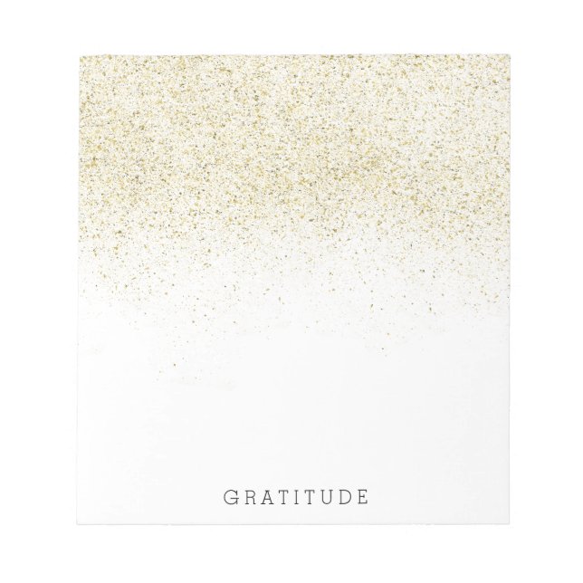 Glittery Guld Anteckningsblock (Framsida)