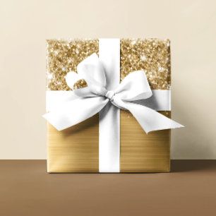 Glittery Guld Glam Presentpapper