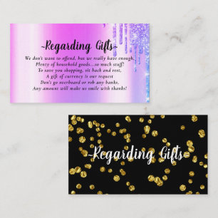 Glittery Honeymoon Fund möhippa bröllop Tilläggskort