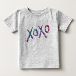 Glittery Hugs och Kisses Kids Top T Shirt