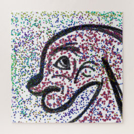 Glittery Hund Jigszle Puzzle Pussel