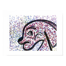 Glittery Hund Poster