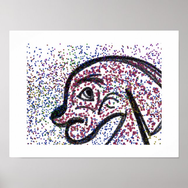 Glittery Hund Poster (Framsidan)