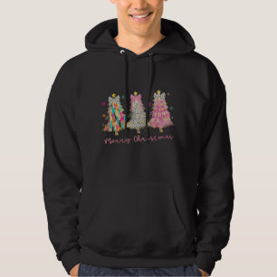Glittery Julgranar Artwork Hoodie