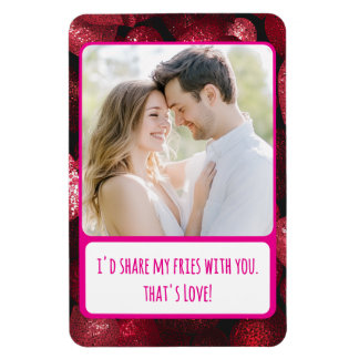 Glittery Kärlek mina färjor flexibla Magnet