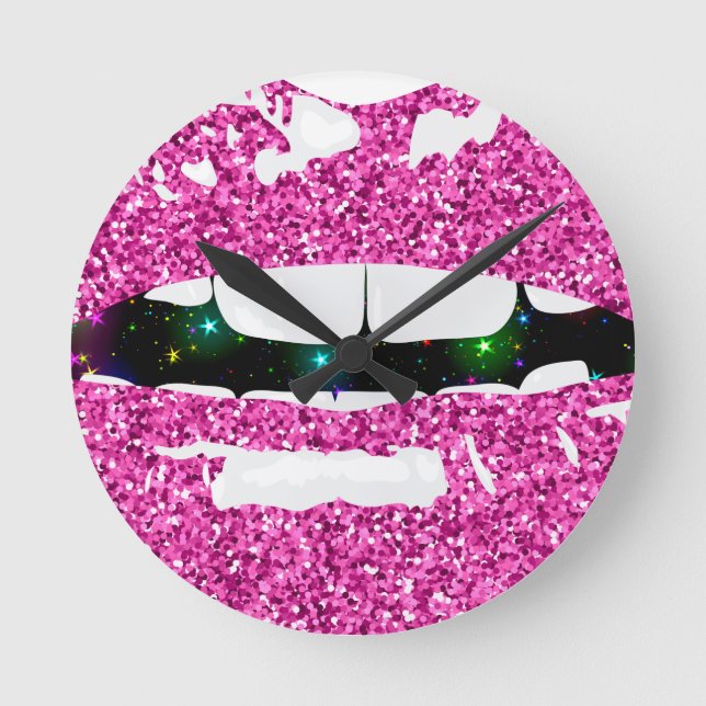 GLITTERY KYSS RUND KLOCKA (Framsida)