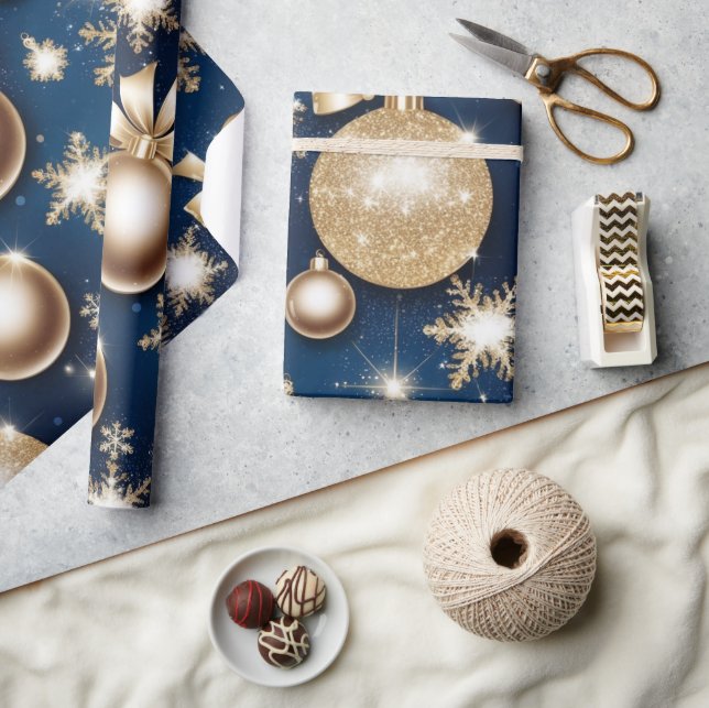 Glittery Ornaments Presentpapper (Hantverk)