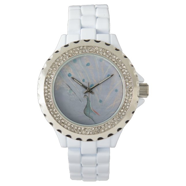 Glittery Peacock Watch av Hevener Armbandsur (Framsida)