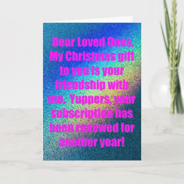 Glittery Rainbow Snarky Christmas Card Helgkort