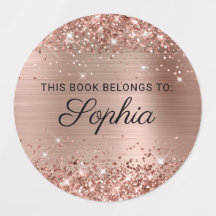 Glittery Ro Gold Foil Elegant Calligraphy Bok