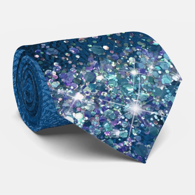 Glittery Royal Blue Foil Individual Namn Slips (Rullad)