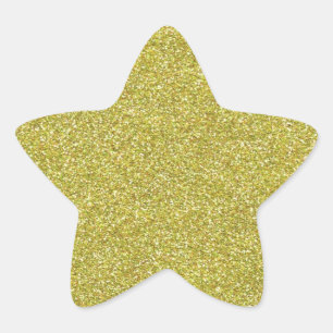 Glittery skins guldglitter stjärnformat klistermärke