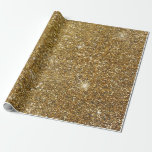 Glittery Sparkly söt för guld- glittergnistra Presentpapper<br><div class="desc">beställnings- slående in papper</div>