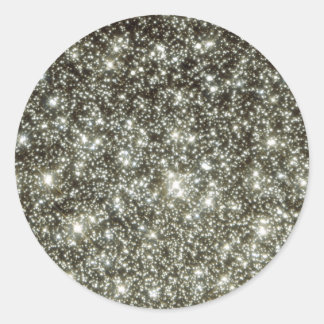 Glittery Stars Runt Klistermärke