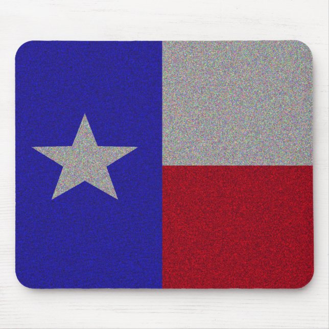 Glittery Texas flagga Musmatta (Framsidan)
