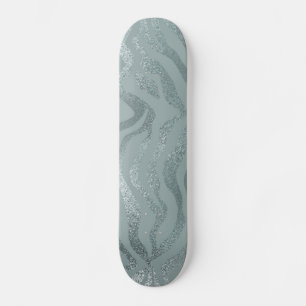 Glittery tigerrandar mini skateboard bräda 18,5 cm