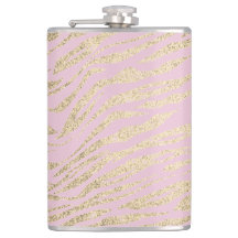 Glittery Zebra tryck på Rosa Personlig
