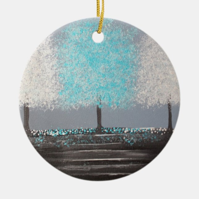 Glittra morgonprydnaden julgransprydnad keramik (Framsidan)