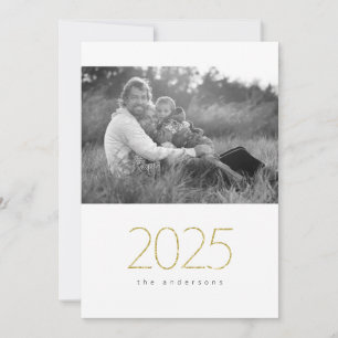 Glittrande 2025 julkort