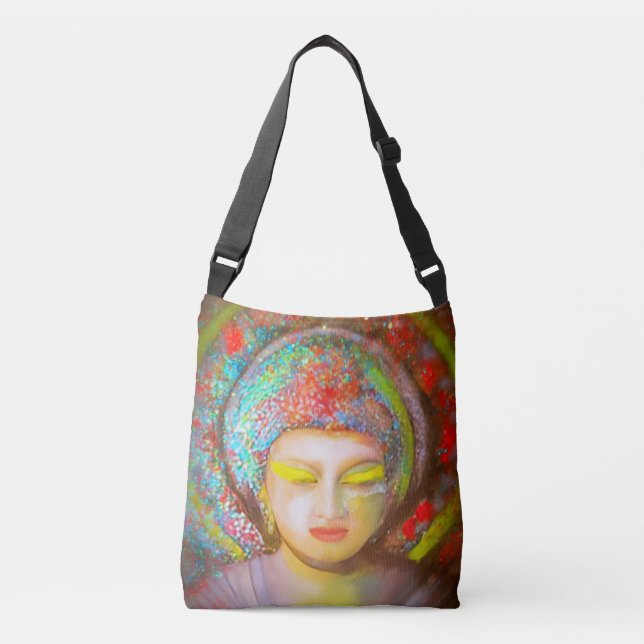 Glittrande Buddha Axelväska (Framsida)