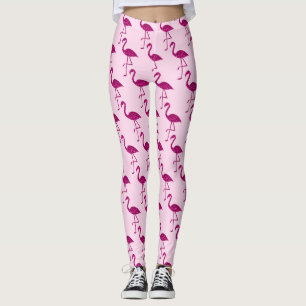 Glittrande flamingo Rosa glittermönster Leggings