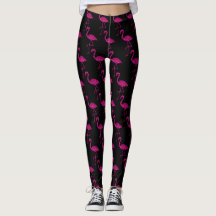 Glittrande flamingo Rosa glittermönster svart 