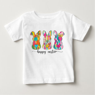 Glittrande Glad Påsk Kanin T Shirt