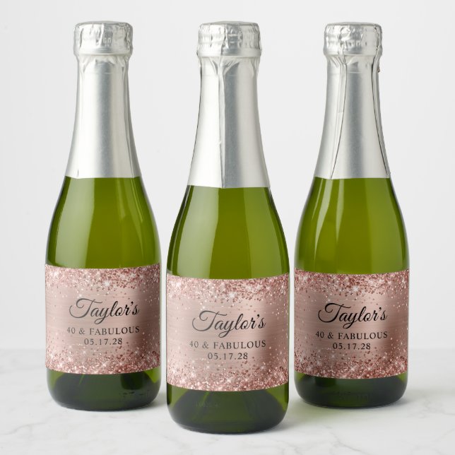 Glittrande guld folie 40 & fantastisk (Flaskor)