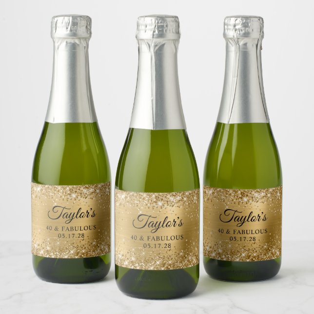 Glittrande guld folie 40 & fantastisk (Flaskor)