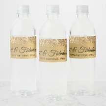 Glittrande guld folie 40 & fantastisk