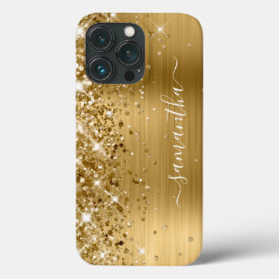 Glittrande guld folie Modern feminin signatur