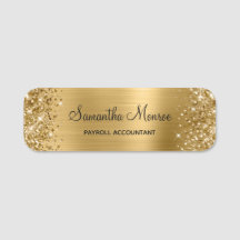 Glittrande guld folie