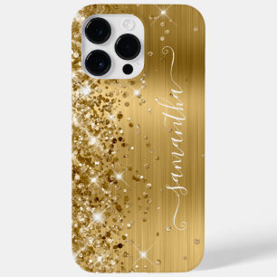 Glittrande Guld Glam Modern Flickaktig Signatur
