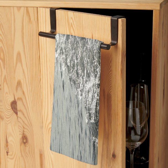 Glittrande karibiska oceanen Glam 1 Kökshandduk (Thirds Fold)