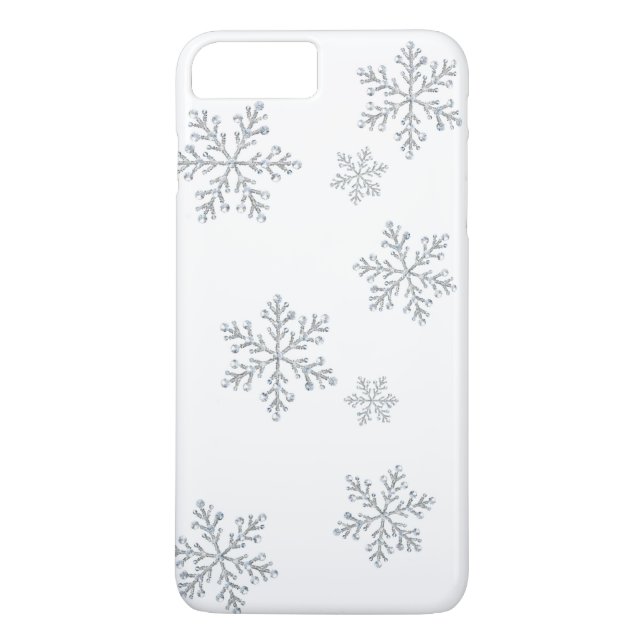 Glittrande kristall snöflingor iPhone 7 Case-Mate iPhone Skal (Baksida)