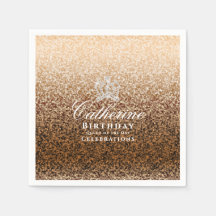 Glittrande Krona Guld