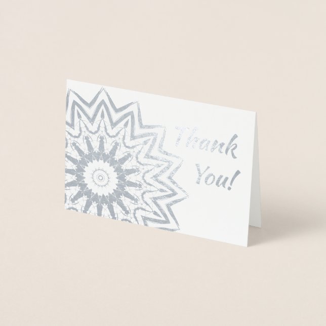 Glittrande Mandala Folierat Kort (Framsida)