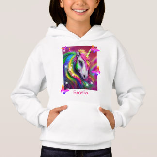 Glittrande regnbågsenhjärna t shirt