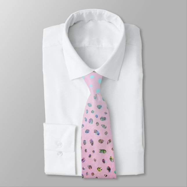 Glittrande rosa gepardtryck slips (Bunden)