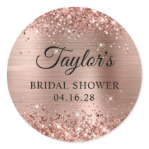 Glittrande Rosa Guld Folie Bröllopsfest