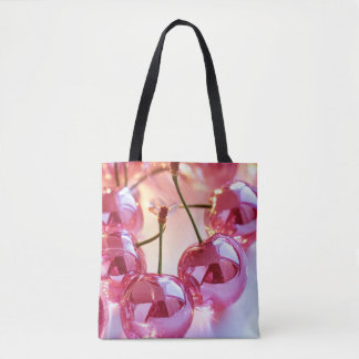 Glittrande Rosa Kulor Tygkasse