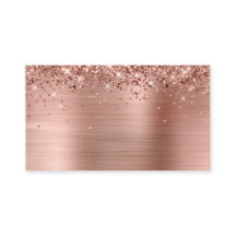 Glittrande Rose Guld Folie Tom