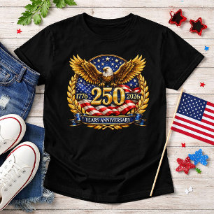 Glittrande Semiquincentennial Örnemblem T Shirt