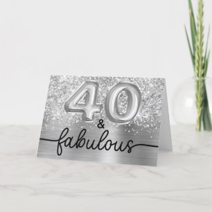 Glittrande Silver Glam 40 och Fantastisk Kort