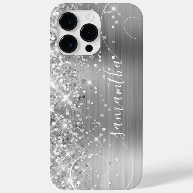 Glittrande Silver Glam Lockig Signatur (Baksida)